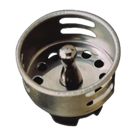 Plumb Pak Plumb Pak Jr. Duo 2-9/16 in. D Brushed Silver Stainless Steel Strainer Basket PP820-29